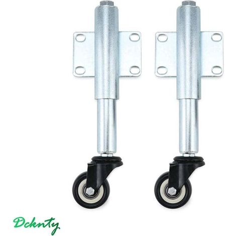2 Rolling Casters with Spring for Heavy Gate Furniture and Trolley Ø50 mm Capacity 60 kg Piece (1/4)
