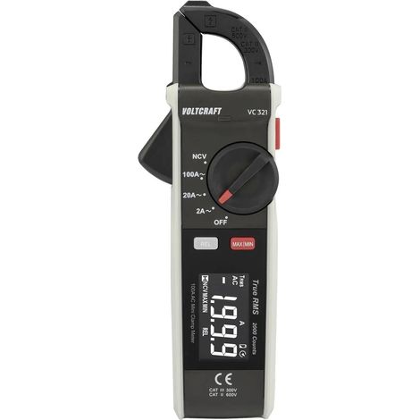 [GEBRAUCHT] B-Ware Voltcraft Stromzange Zangenamperemeter Wechselstrommesser Vc 321 Iso Kalibriert