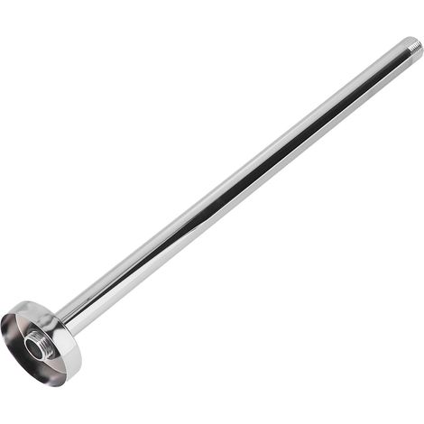 Rallonge de douche en acier inoxydable NPT 20 mm pour plafond, bras de douche, fixation murale, pour la maison ou l'hôtel, 40,6 cm / 16 pouces, finition électroplaquée. (1/5)