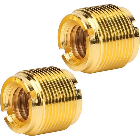 2 Adaptateurs Vis 5/8" Mâle vers 3/8" Femelle pour Pied de Micro, Raccords Filetés, Accessoires de Fixation pour Perche et Support (1/5)