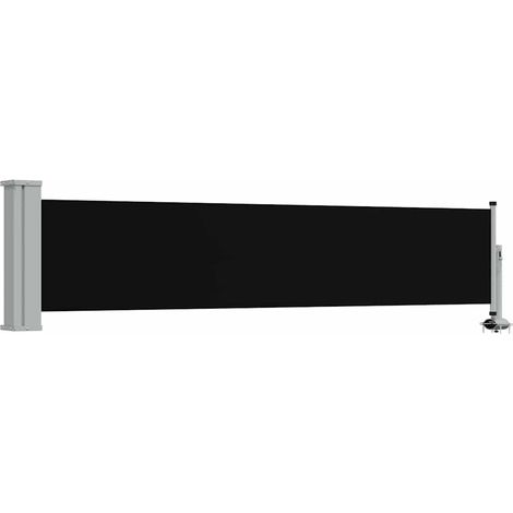 Ausziehbare Seitenmarkise 60×300 cm Schwarz vidaXL