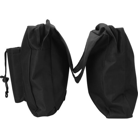 Sacoche de rangement avant en polyester noir pour moto, ATV, buggy de plage, motoneige - pochette de selle suspendue (1/5)
