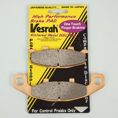 Plaquette frein Vesrah pour moto Kawasaki 500 Er-5 1996 à 2000 AV (1/2)
