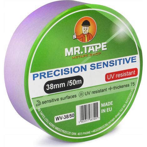 Präzisions-Washi-Violett-Malerband, 38 mm/50 m, UV-beständig