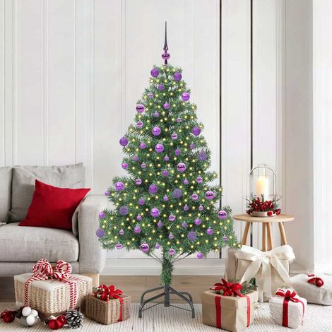 Weihnachtsbaum mit 300 LEDs mit Ständer Grün 180 cm PVC