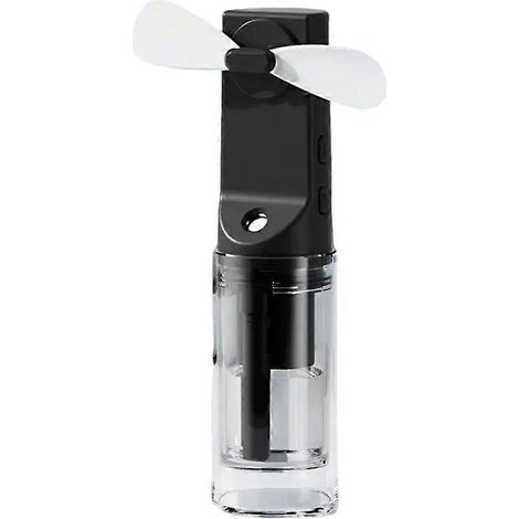 - Ventilateur brumisateur portable rechargeable, 4 vitesses, noir (1/5)
