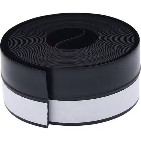 Bande d'étanchéité de porte auto-adhésive solide – Bande d'étanchéité inférieure en caoutchouc noir de 25 mm, longueur de 5 m – Coupe-froid pour balayeuse de fenêtre