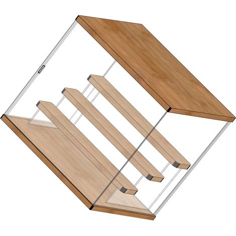 Présentoir de rangement pour boîtes surprises, vitrine transparente anti-poussière pour poupées, boîte à figurines, boîte d'exposition en acrylique, grand format à quatre niveaux (1/5)