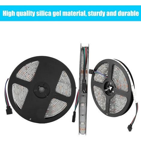 EU-Stecker, AC100-240V, 5 m, 150 LEDs, wasserdicht, farbenfrohe RGB-Lichterkette für Heimbar (1/5)