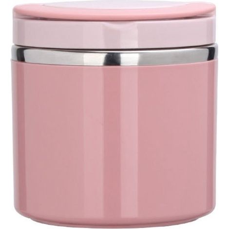 Boîte à lunch avec couvercle - Boîte à lunch isotherme - Boîte à lunch scolaire - Acier inoxydable - Rose (1/5)