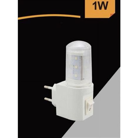 TrAdE Shop Traesio - Lampada Notturna Led Lampadina Luce Da Notte 1 W Luce Bianca Fredda 6500k Xyd101 - (1/5)