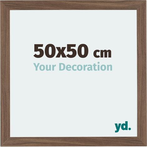 Cadre Puzzle 50x50 cm - cm - Noyer Foncé - MDF - Mura. (1/5)