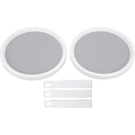 Organisateur à épices tournant, structure stable, double couche, 25 cm de diamètre, rotation à 360°, gain de place, pour la cuisine (1/3)