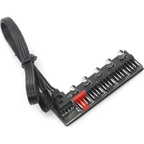 5-Port-PC-Lüfter-Hub-Splitter-Drehzahlregler-Adapter für 4-Pin-PWM-Kühler