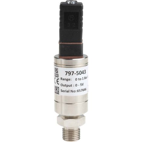 Capteur de pression, Relative 1bar max, pour Air, Gaz, Liquide Hydraulique, Liquide, Eau, G1/4, 932 V c.c., IP65 ( Prix pour 1 ) (1/3)