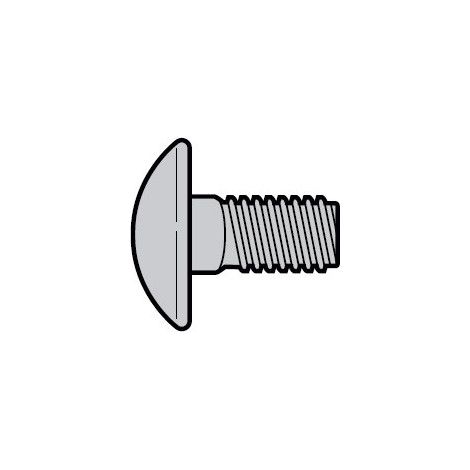 Lot De 10 Vis À Tête Bombée M6 X 14 À Collet Carré Hormann 3086084