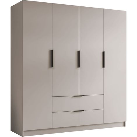 Armario Closico Cadron I, Cachemira, 216x200x60cm, Puertas de armario: Con bisagras, Número de estantes: 9 (1/4)