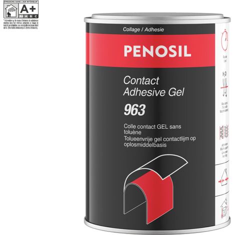 Colle de contact Gel 1L – Adhésif néoprène haute performance – Multi-matériaux – Bois, métal, stratifié, cuir - PENOSIL 963 SPEEDFIX (1/3)