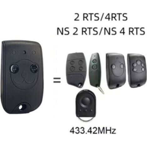 Telecomando per porta da garage compatibile con NS 2RTS 433,42 MHz, compatibile con O2RTS / 4RTS / NS (1/2)