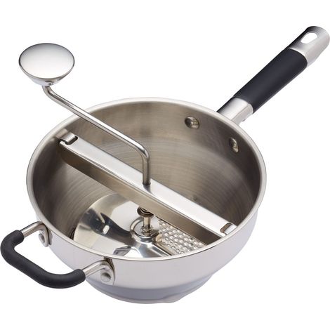 Kitchencraft Masterclass Elektrischer Hochleistungs-Kartoffelstampfer und Pürierstab, Metall, 43,5 x 21 x 19,5 cm