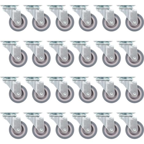 48 pcs Roulettes pivotantes 50 mm Roulettes Meuble Roulettes de Transport BZREH7112620 (1/5)
