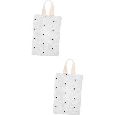 2 Pieces Car Wet Tissue Dispenser Bag Portable Case with Dot (1/5)