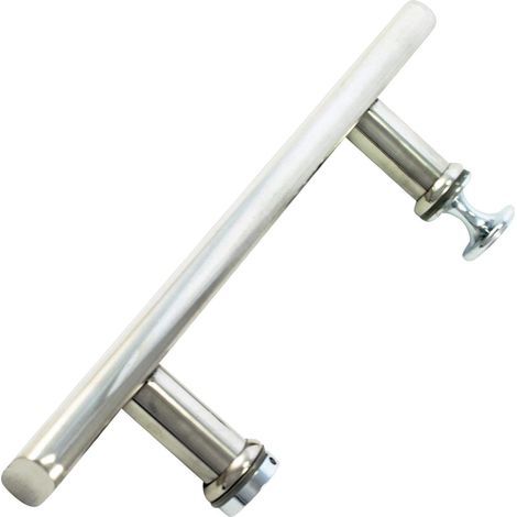 Duschtürgriff aus Edelstahl, 140 mm, Lochabstand 14 cm (1/5)