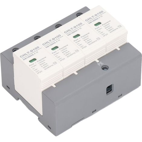 Parafoudre AC 385V IP20 4P Protection contre surtensions 36mm Rail DIN (1/5)