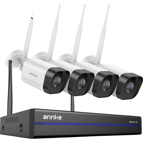 Système de caméra de sécurité CCTV sans fil, résolution 3MP, audio bidirectionnel, 4Pcs 8MP Caméra-a, Aucun-a (1/2)