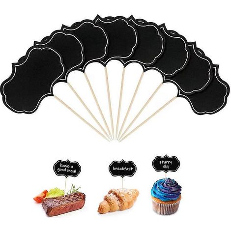Lot de 48 marqueurs à fromage pour plateau de charcuterie, étiquettes vierges, étiquettes pour fromage, étiquettes pour buffet, étiquettes pour cupcakes (1/5)