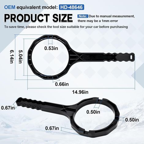 La clé HD-48646 convient aux clés à carburant pour les modèles Harley-Davidson Travel, Electra Glider et Street Glider. (1/4)