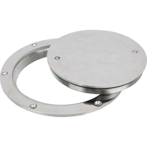 inch round 316 stainless steel deck hatch cover waterproof anti-slip mirror polished surface MUMU (1/4)