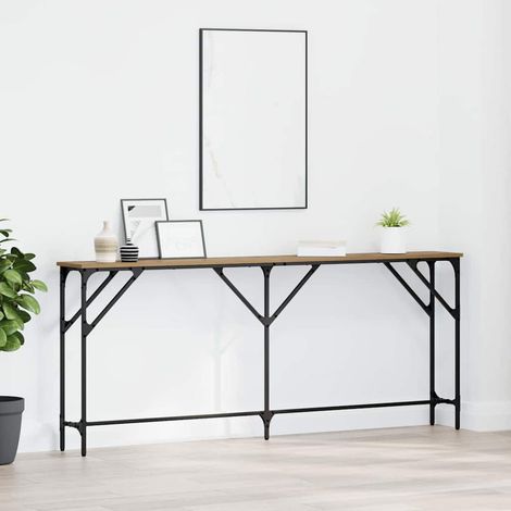 Mesa Consola Roble artisan 180 x 23 x 75 cm