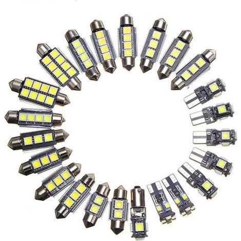 23 lampadine LED Canbus super luminose 5050 LUMILES SMD BUBA (1/4)