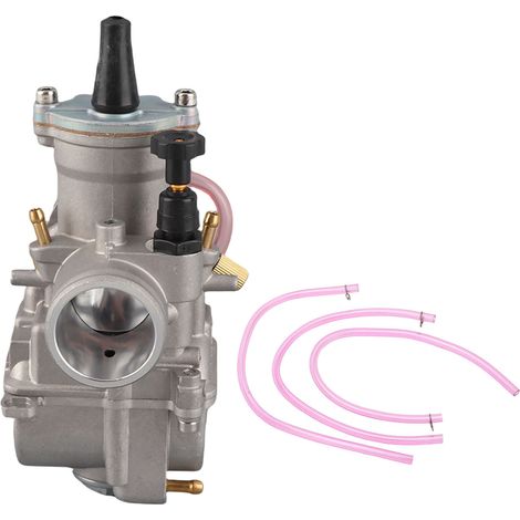 Carburador metálico de corredera plana de 28 mm para motocicletas KX80, KX100 y KX125 con colectores de admisión. (1/5)