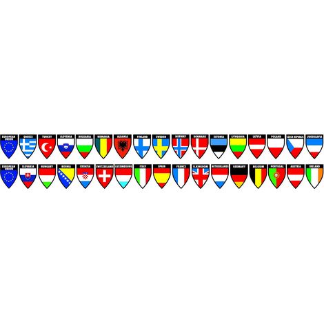 Decor-Flags 2 in1 - Set 4 - 17x2 bandiere