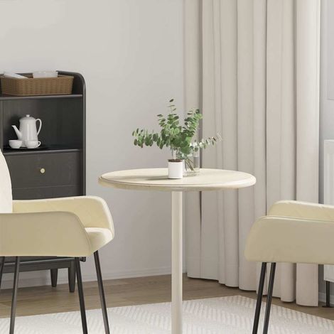 Plateau de table en marbre crème Ø60 x 2,5 cm (1/5)
