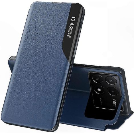 Poco X6 Pro 5G Flip Case mit Sichtfenster, faltbare, ständerförmige Hülle für Redmi K70E, Hartschalen-Schutzhülle mit Aufstellfunktion, Rundumschutz (1/5)