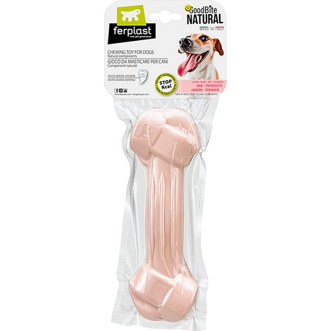 osso masticativo naturale al prosciutto, 140 grammi 1 pezzo - ferplast
