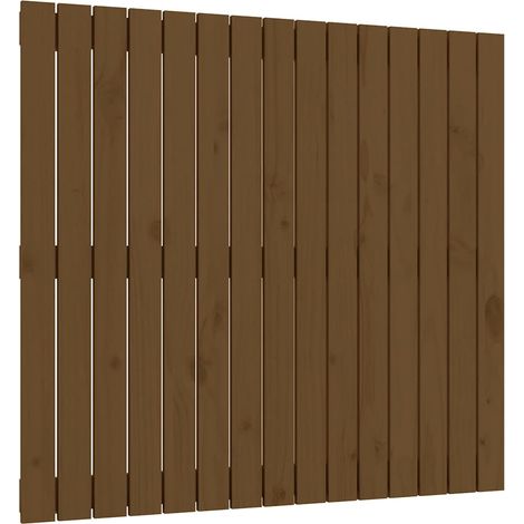 Maison Exclusive - Cabecero cama pared madera maciza pino marrón