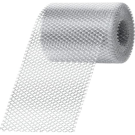 Rouleau de protection de gouttière en aluminium de 6 mètres : empêche les feuilles, les branches et les débris de s'y accumuler. (1/5)