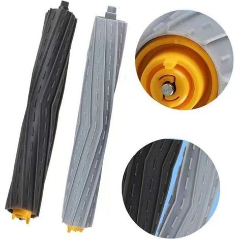2 rulli spazzola principali, compatibili con gli accessori per robot aspirapolvere iRobot serie 800 e 900 (1/4)