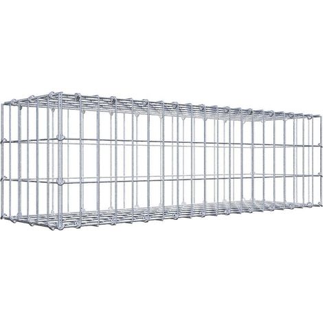 Gabiondeco - Gabion 100 cm x 30 cm x 30 cm (L x H x P). mailles 5 x 10 cm. Fermeture par anneaux en c - Made in Germany (1/5)