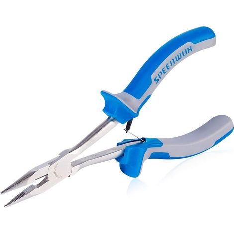 Pince à long bec 160mm Mini coupe fil fin de coupe de côté de précision Pince fine pour difficiles à atteindre les espaces étroits dentelé Jaws haute (1/5)
