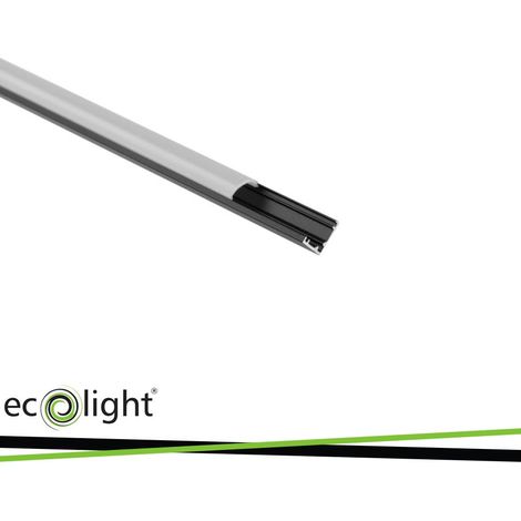 PROFILO ANGOLARE RW02, NERO +   PARALUME OPALINO, 2MT (1/3)