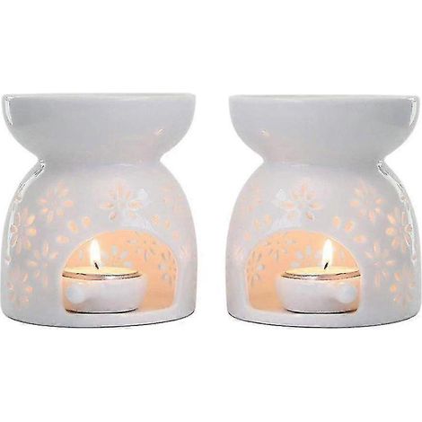 Porte-bougie chauffe-plat en céramique, brûleur d'huile, diffuseur d'arômes d'encens et d'huiles essentielles, décoration intérieure pour poêle et maison (1/5)