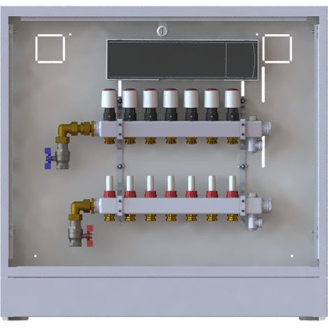 UnoFloor lightC Verteilerstation 10 HZ links inkl. 230V Danfoss Icon