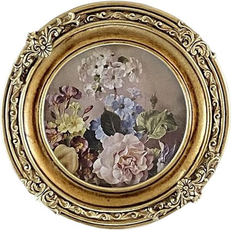 Cadre Photo Rond - Résine - Pour Table Ou Mur - 14 5 Cm De Diamètre - Intérieur 9 5 Cm - 1 Pièce (1/5)
