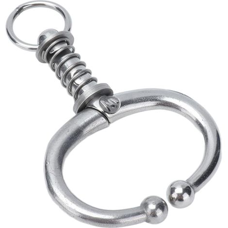 Pince à nez de bétail, ressort léger anti-corrosion anneau de nez de bétail en acier inoxydable pour l'élevage agricole(Anneau de nez de taureau à ressort moyen W) (1/5)