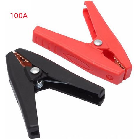 pinzas de cocodrilo de doble color rojo y negro de 30 A/50 A/100 A y 70 mm/80 mm/90 mm para coches, autocaravanas y camiones - Las mejores pinzas de cocodrilo en oferta